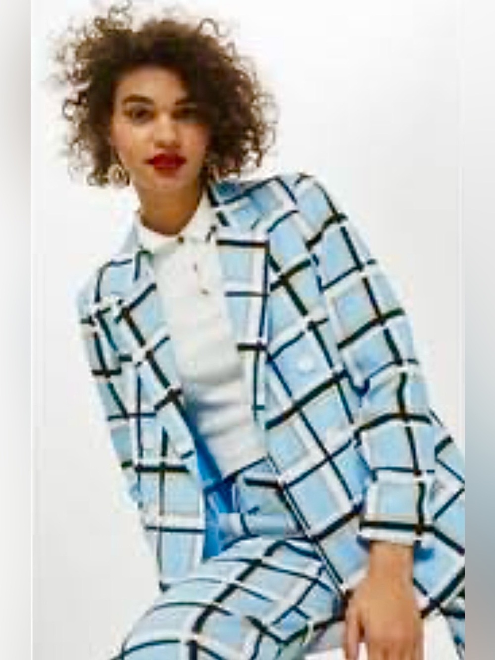 Topshop Check Double Breasted
Jacket